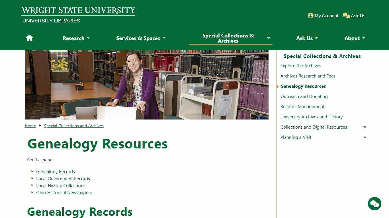 Genealogy Resources | Wright State University Libraries