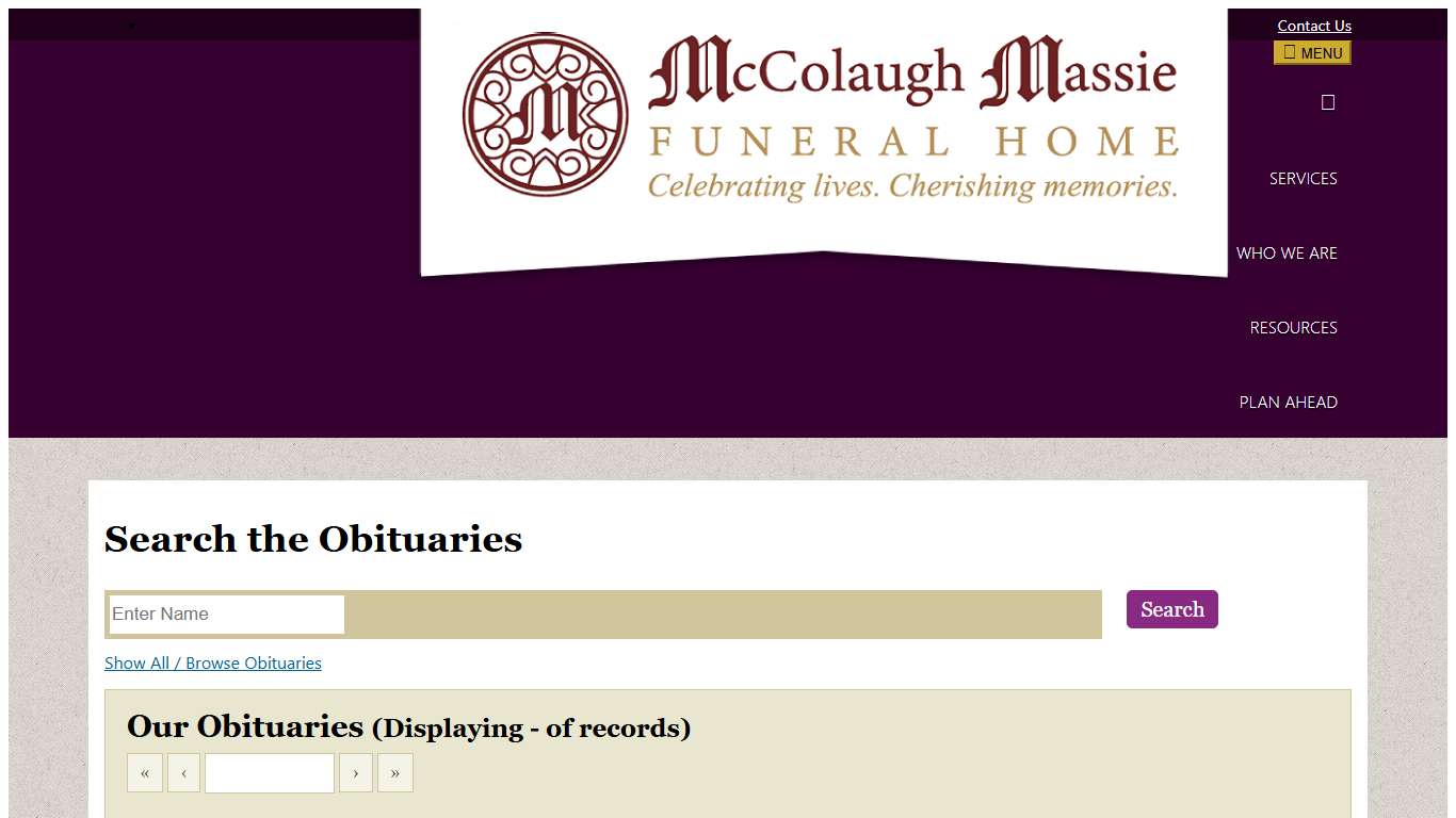 Recent Obituaries | McColaugh Massie Funeral Home
